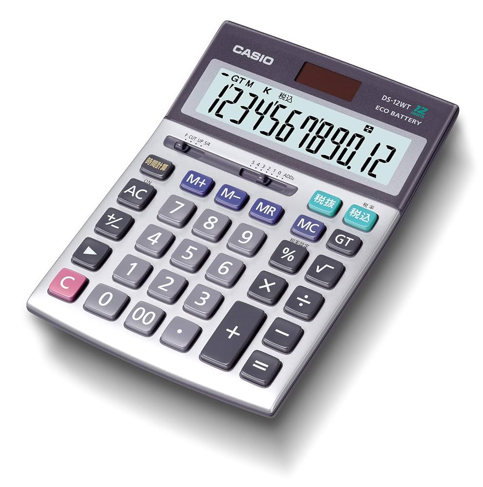 Amazon | カシオ 本格実務電卓 12桁 グリーン購入法適合 デスク